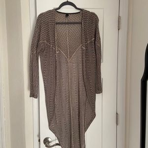 Semi schemer lightweight open cardigan